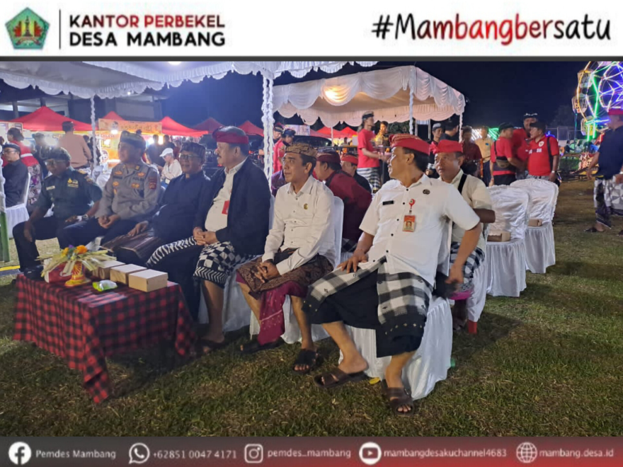 PERBEKEL DESA MAMBANG MENGHADIRI UNDANGAN PEMBUKAAN MEGATI FESTIVAL