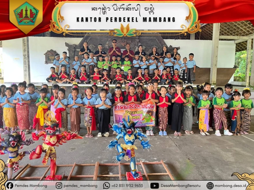 PAWAI OGOH-OGOH ANAK-ANAK YAYASAN PAUD/TK PELITA SARI MAMBANG