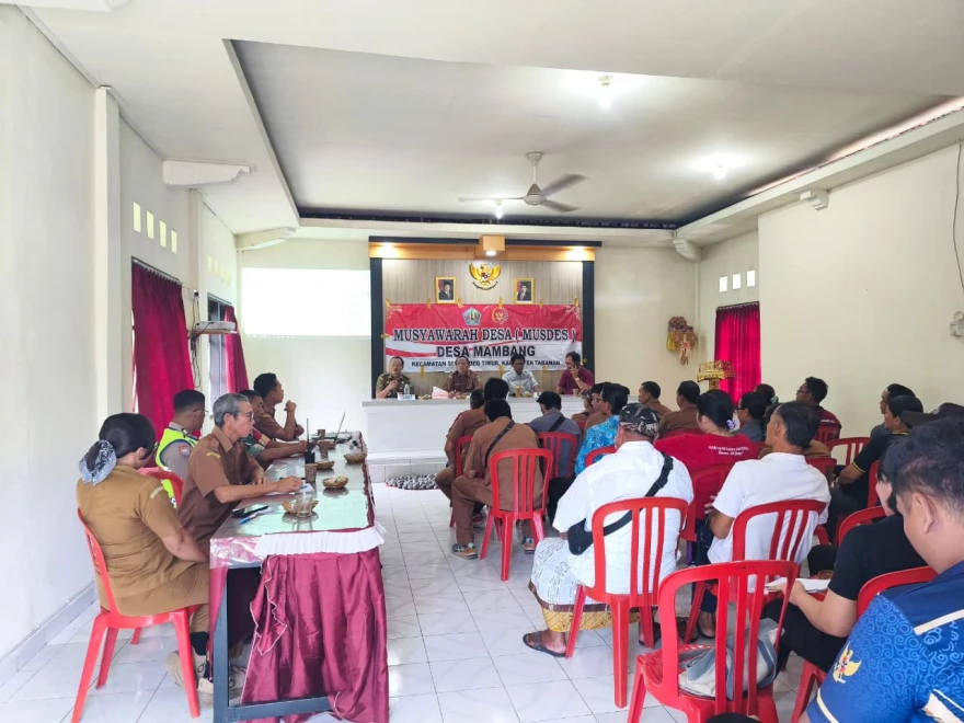 MUSYAWARAH DESA (MUSDES) DESA MAMBANG TENTANG PENETAPAN RANCANGAN APBDESA 2026