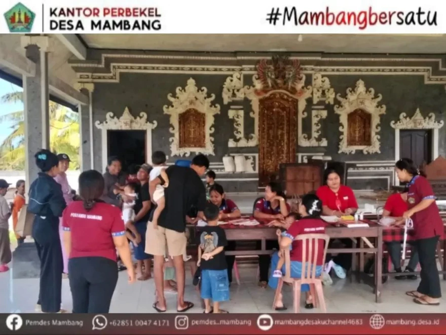 KEGIATAN POSYANDU ILP 6 SPM BANJAR MAMBANG CELUK KAJA