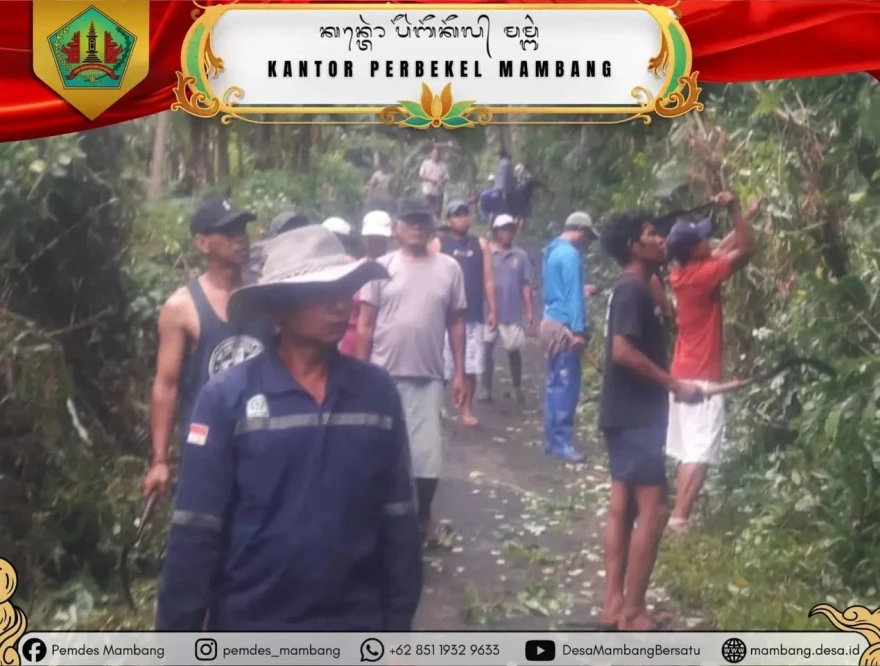 KEGIATAN BERSIH-BERSIH BANJAR DINAS MAMBANG KAJA