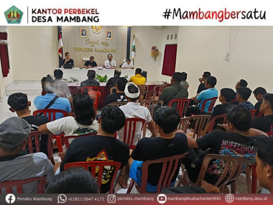 RAPAT PERSIAPAN MEBARUNG DESA MAMBANG 2025