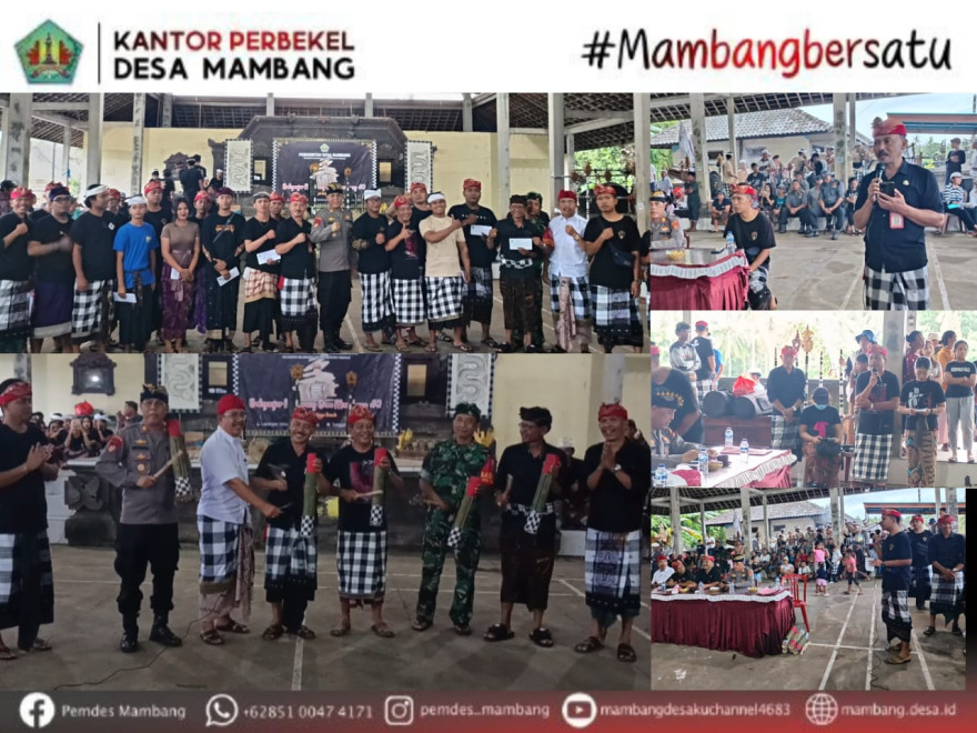ACARA MEBARUNG SEKHA TERUNA SE DESA MAMBANG