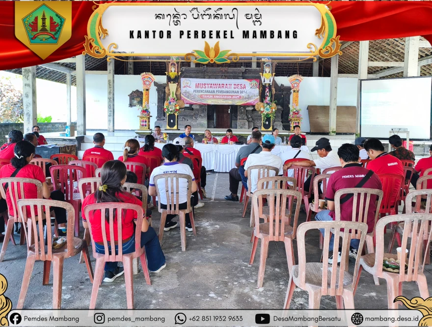 MUSDES PERENCANAAN PEMBANGUNAN DESA TAHUN ANGGARAN 2027