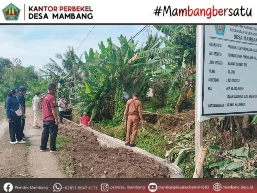 OPNAME KEGIATAN FISIK DI BANJAR MAMBANG TENGAH, SAMBAT SEE, DAN BABAKAN