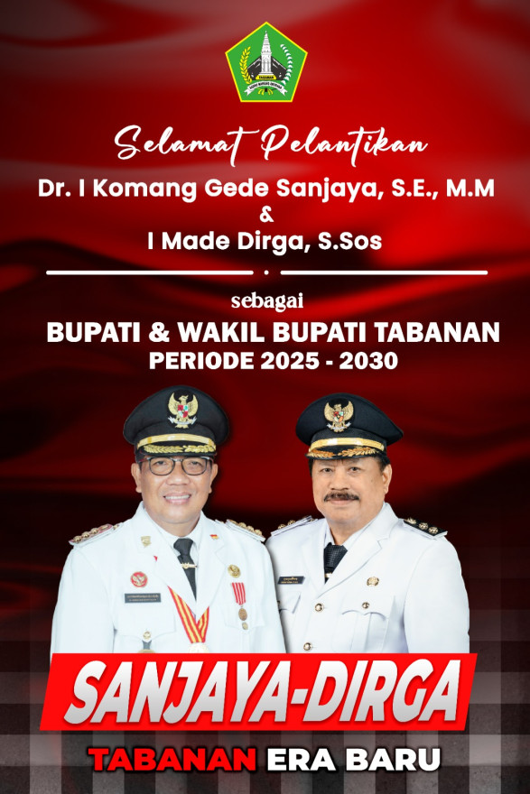 PELANTIKAN BUPATI DAN WAKIL BUPATI TABANAN