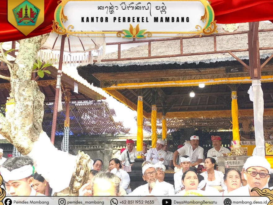 BAKTI NGANYARIN BERSAMA DI PURA LUHUR SRIJONG