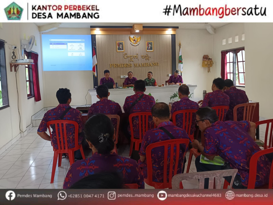 RAPAT RUTIN PEMDES DIDAMPINGI OLEH BAPAK BABINSA