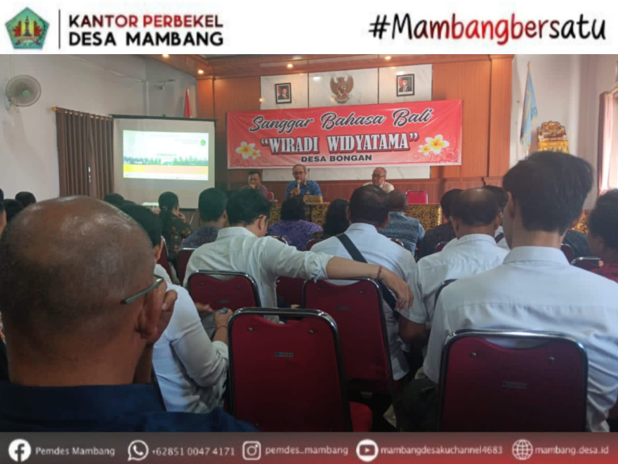SEKDES MAMBANG MENGHADIRI RAKOR PERUBAHAN APBDesa Tahun 2025