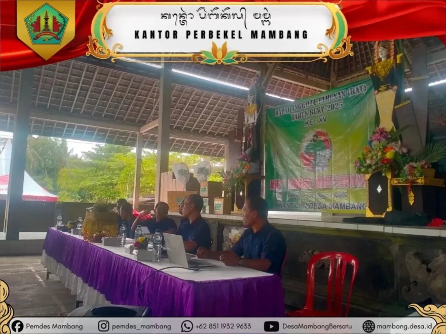 PERBEKEL MENGHADIRI RAT KSP CAHAYA BAYU SUDANA