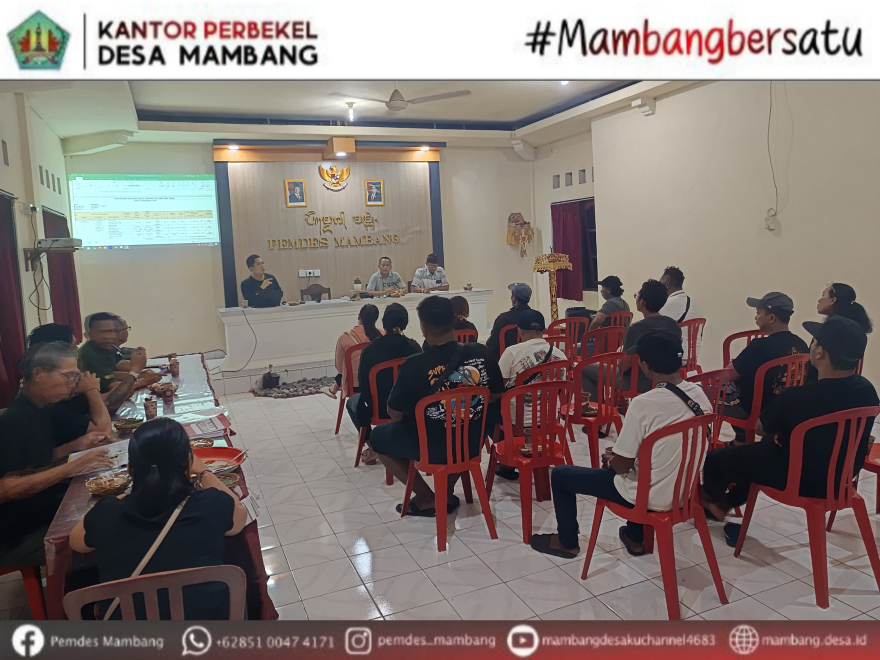RAPAT PRA-MUSRENBANG DESA MAMBANG