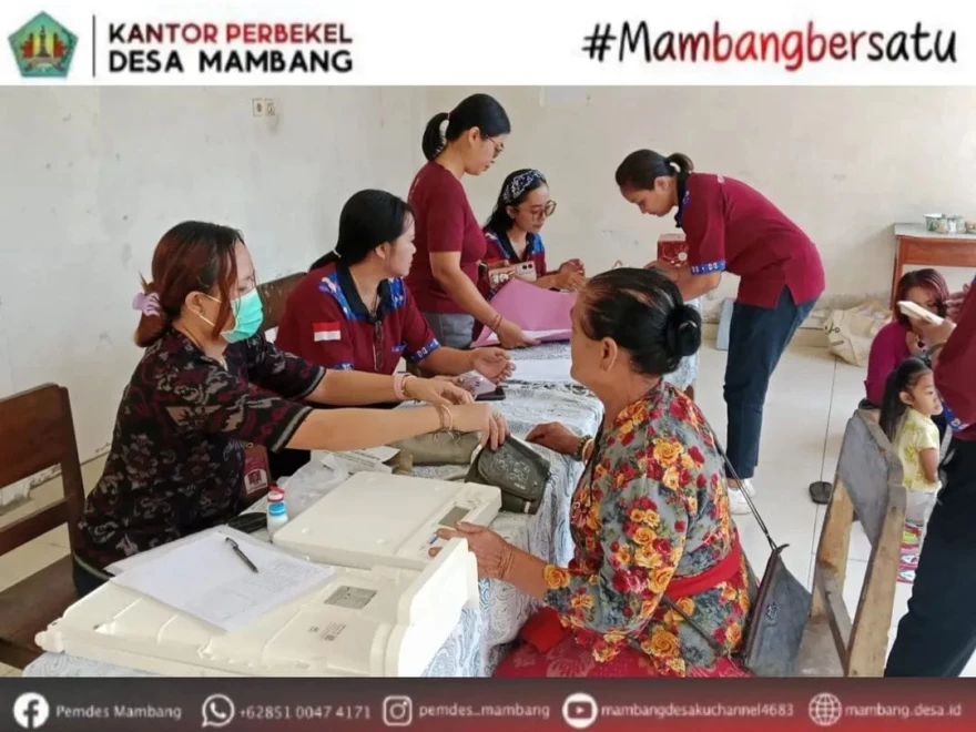 KEGIATAN POSYANDU ILP 6 SPM DI BANJAR MAMBANG TENGAH